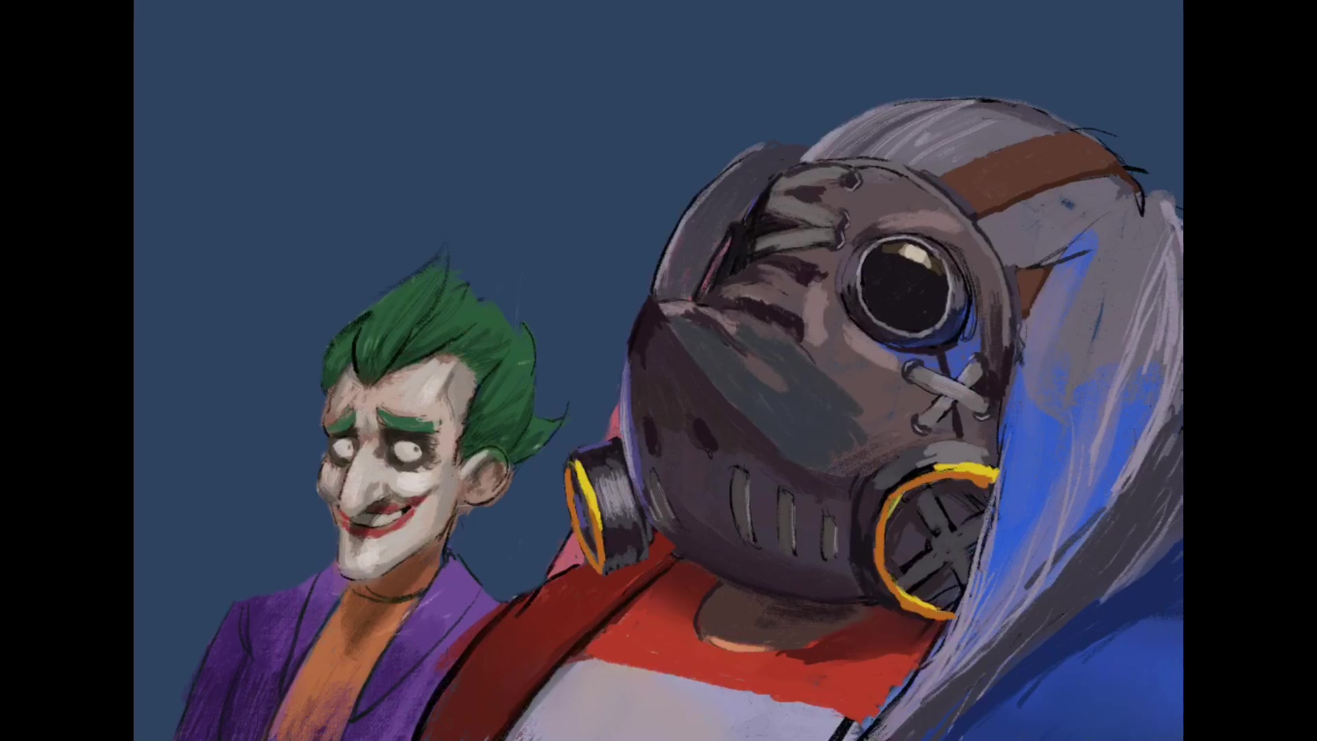 【ipad pro】守望先锋同人 狂鼠小丑和路霸奎因