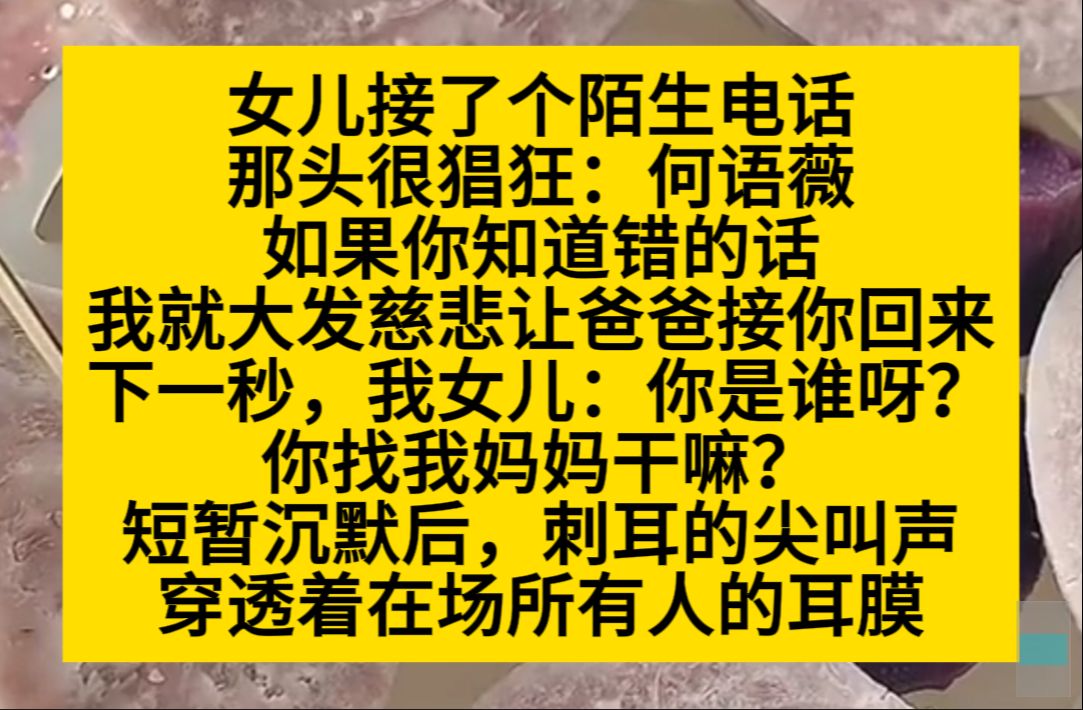 女儿接了个陌生电话,那头很猖狂:荷语魏你知道错了吗?如果知错,我就让爸爸接你回来……小说推荐哔哩哔哩bilibili