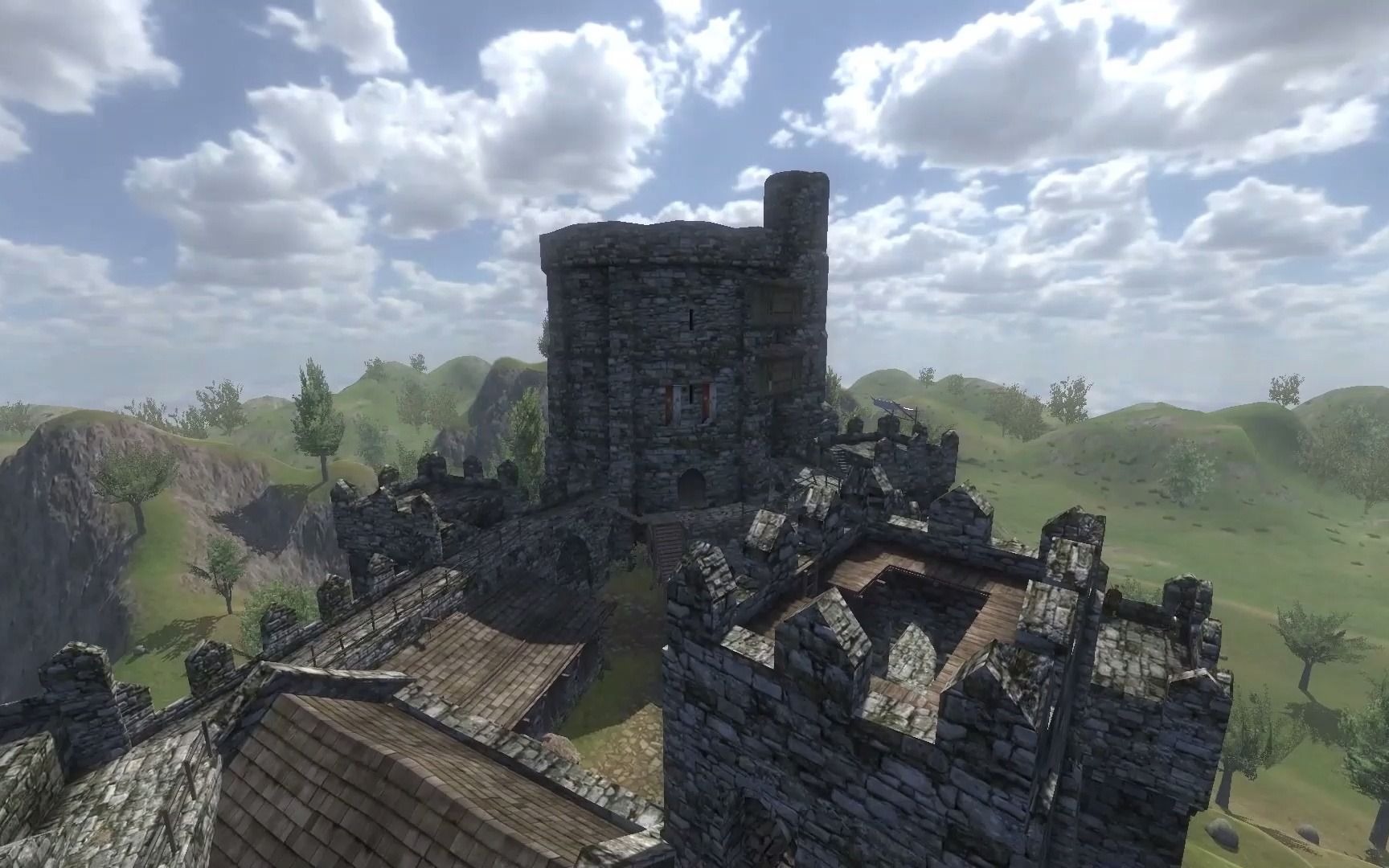 【骑马与砍杀】无人机航拍城堡系列3.5 - 诺德王国jelbegi castle