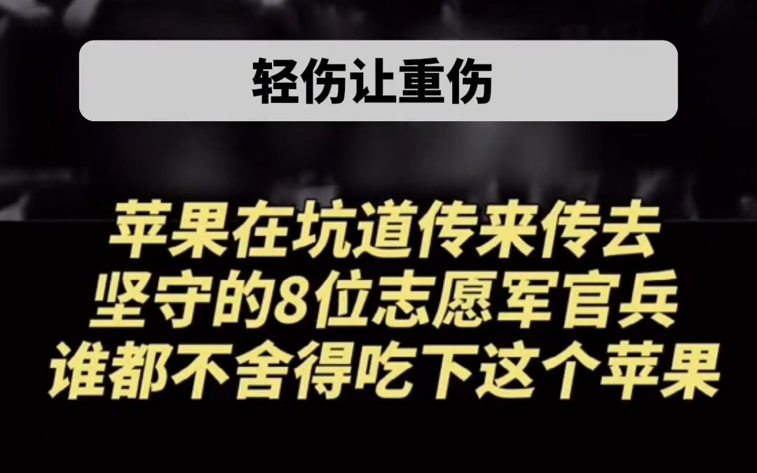 71年前,上甘岭战役正式打响,“一个苹果”的故事就发生在这场战役!哔哩哔哩bilibili