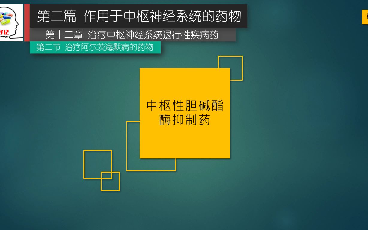 “药好记”药理学 第41讲中枢性胆碱酯酶抑制药(多奈哌齐/加兰他敏/力帆斯的明/石杉碱甲)哔哩哔哩bilibili