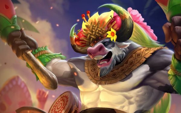 搬运英魂之刃字母第一视角视频牛头人新皮肤体验