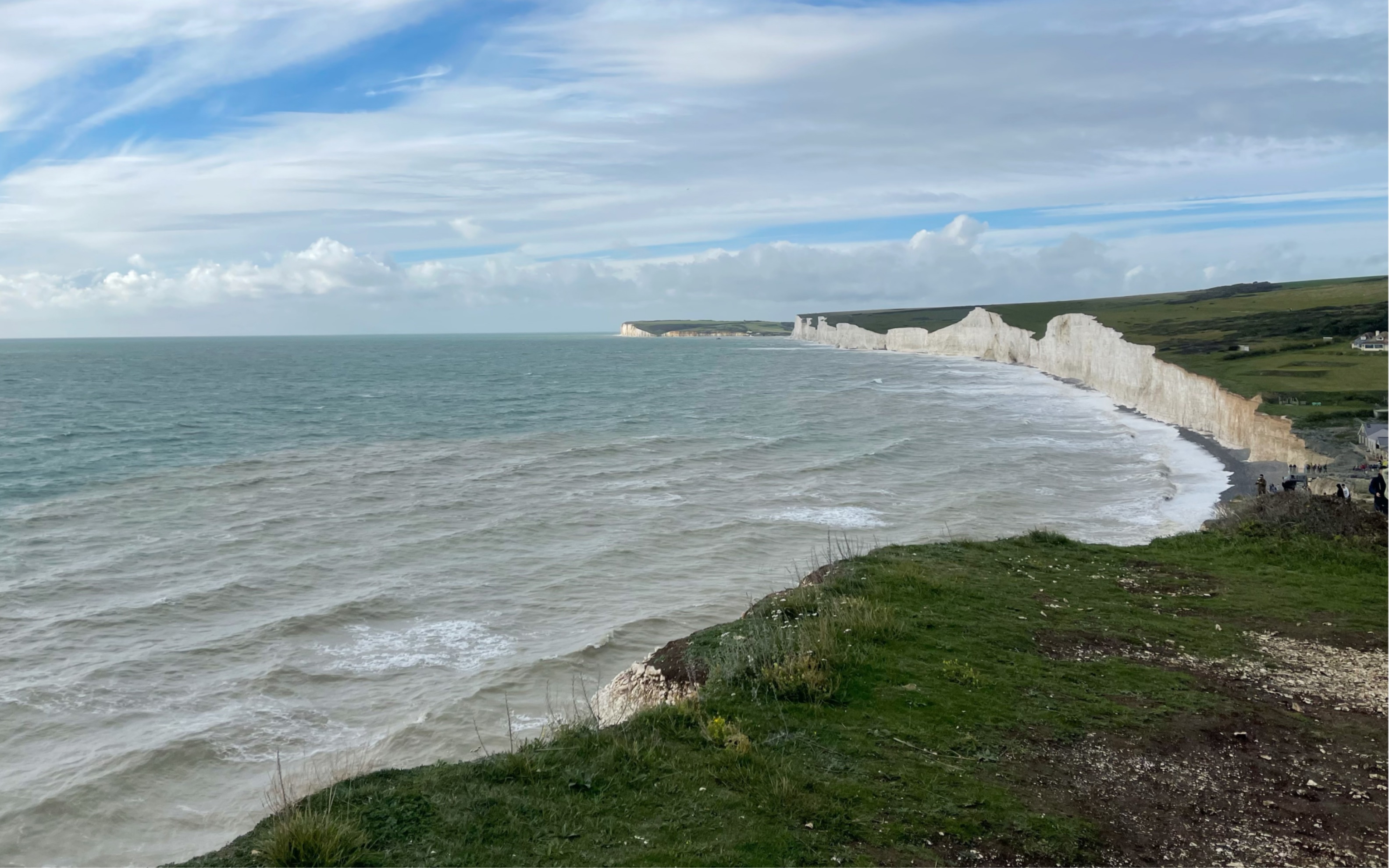 留学vlog | white cliff 七姐妹白崖 | 伊斯特本码头 | 秋日鲜花盒子