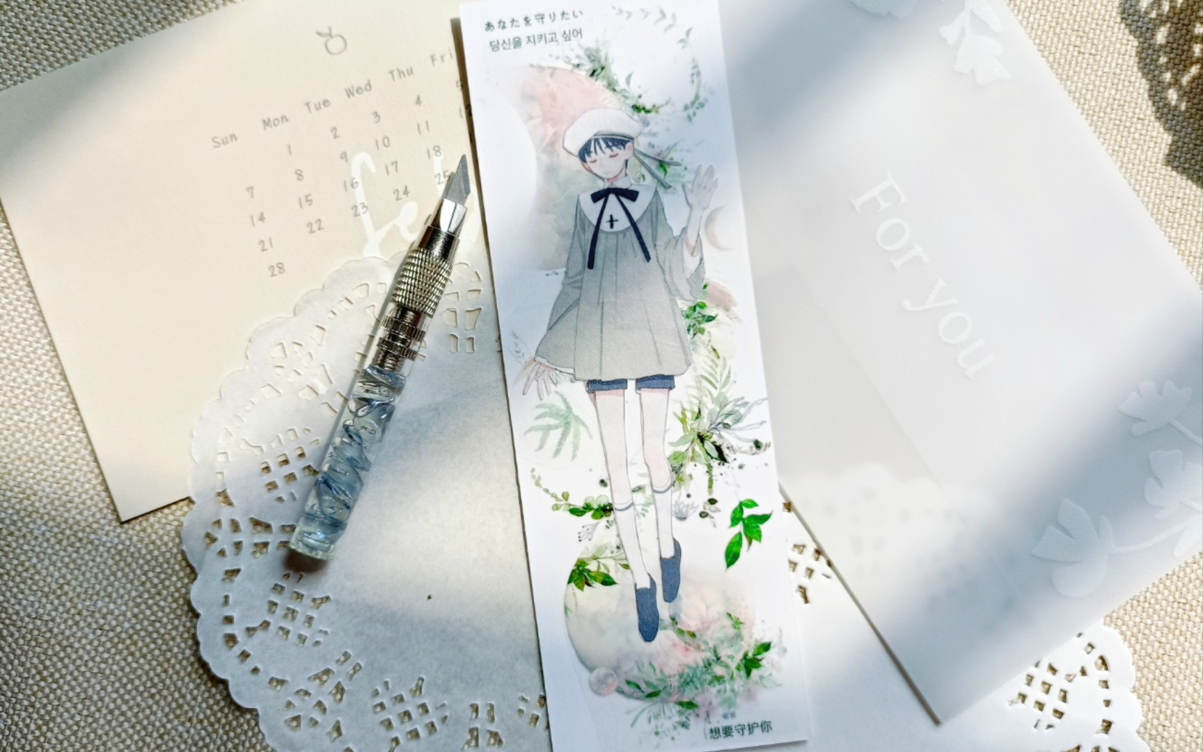 书签卡拼贴/春日/spring