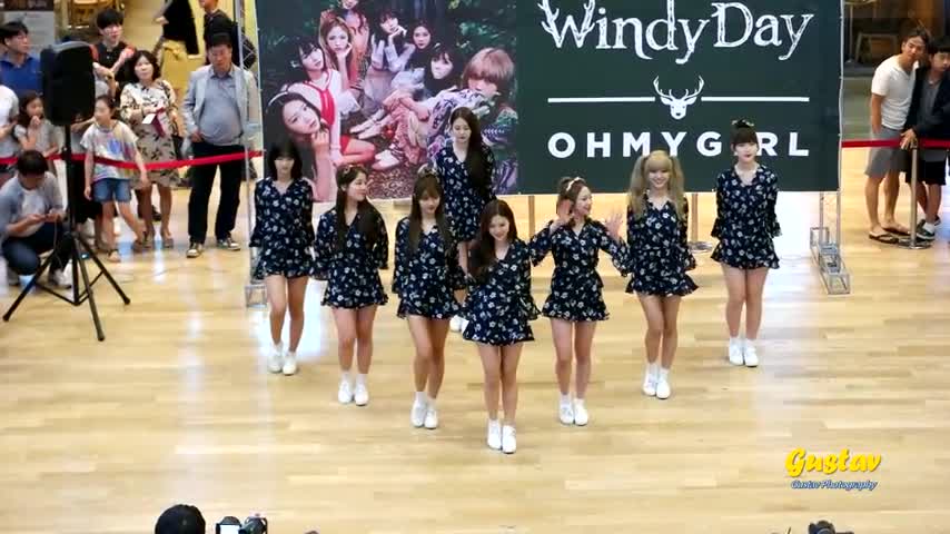 [图]【 160618 Oh My Girl 】Windy Day&LIAR LIAR @ 游击公演 fancam p