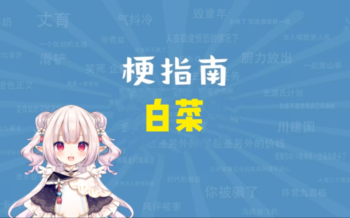 【梗指南】白菜是什么梗?哔哩哔哩bilibili