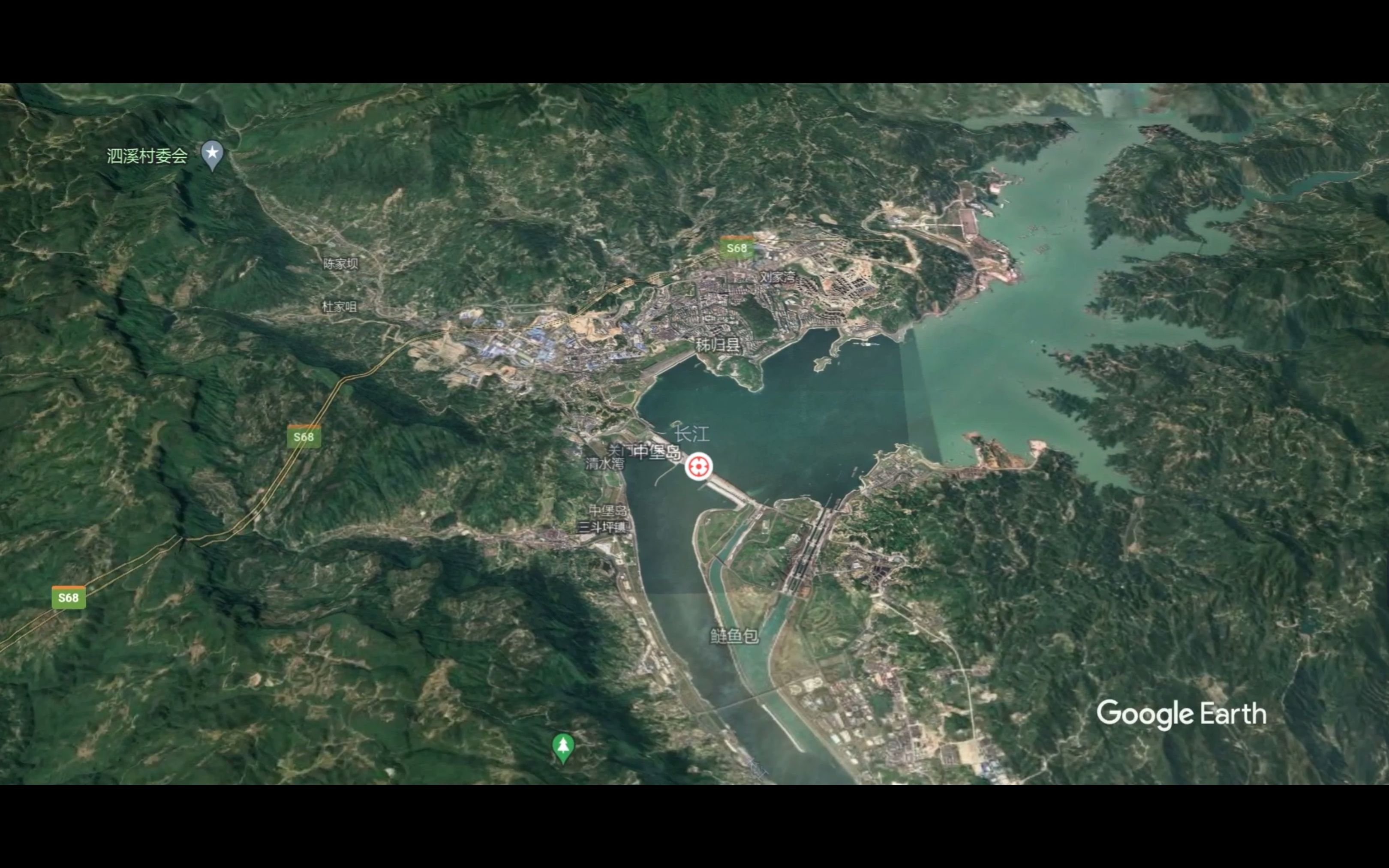 三峡大坝地图全景图片