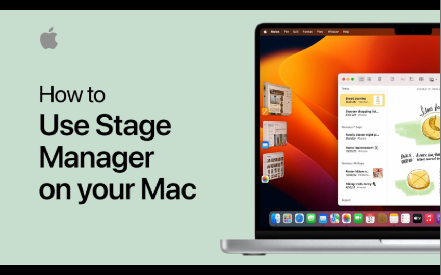 Apple官方教程 — How to Use Stage Manager on your Mac (Mac OS16.1 台前调度教程 | 转载)哔哩哔哩bilibili