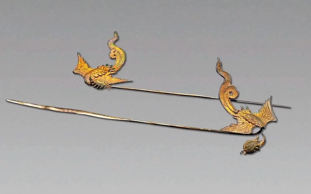 辽金时期的大嘴凤发钗!_哔哩哔哩_bilibili