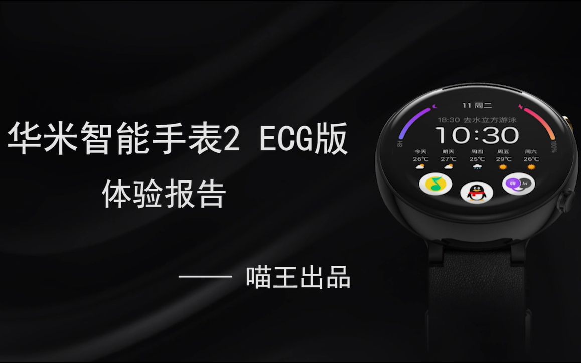 Amazfit华米智能手表2 ECG 版 一个月深度体验报告:三网4G通话、可绘制ECG心电图哔哩哔哩bilibili