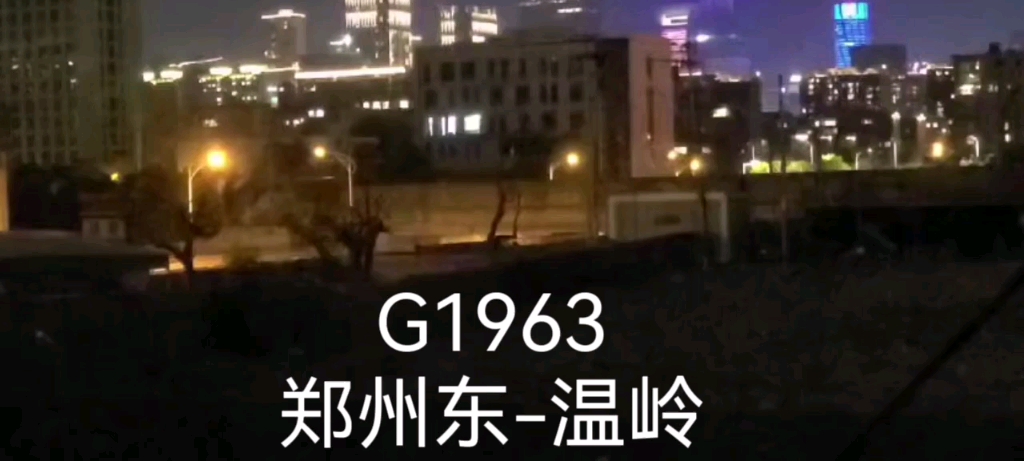 G1963郑州东温岭 列车开出宁波站,前往台州西站哔哩哔哩bilibili