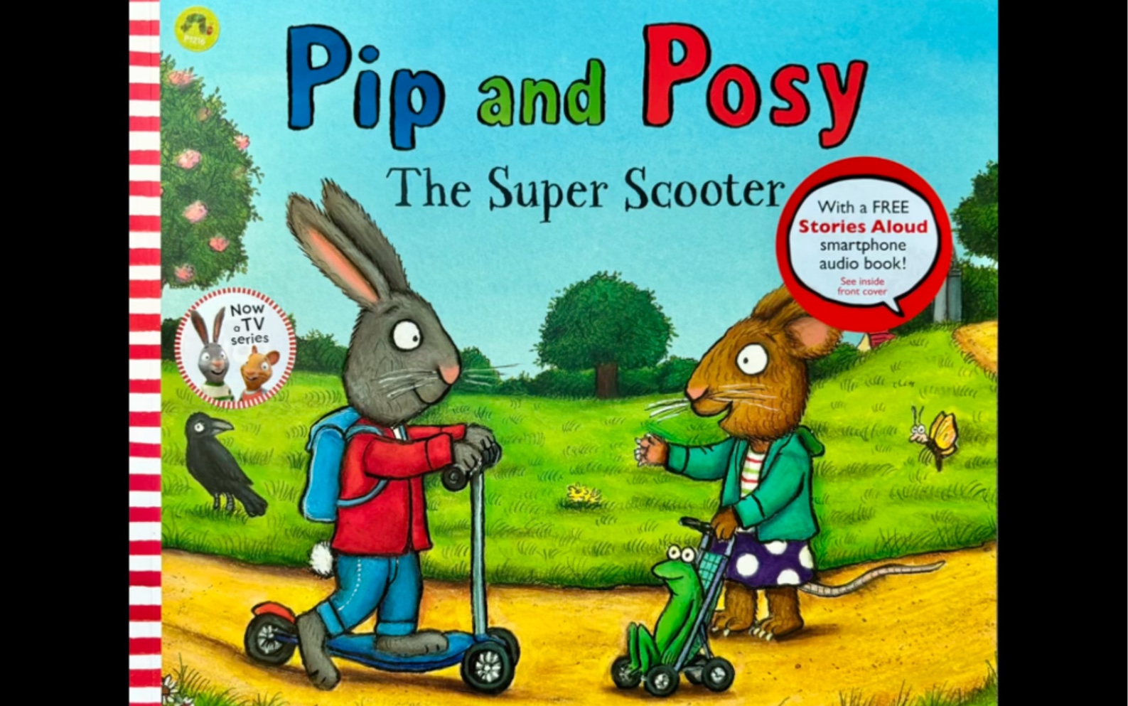 英文绘本阅读|波西和皮普 滑板车pip and posy the super scooter学习