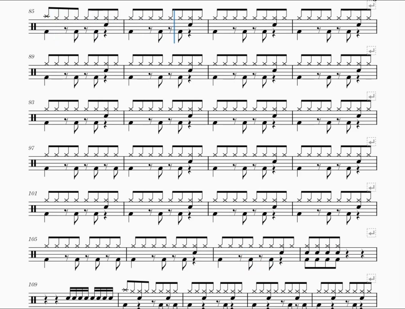 ヘッジホッグ 动态鼓谱