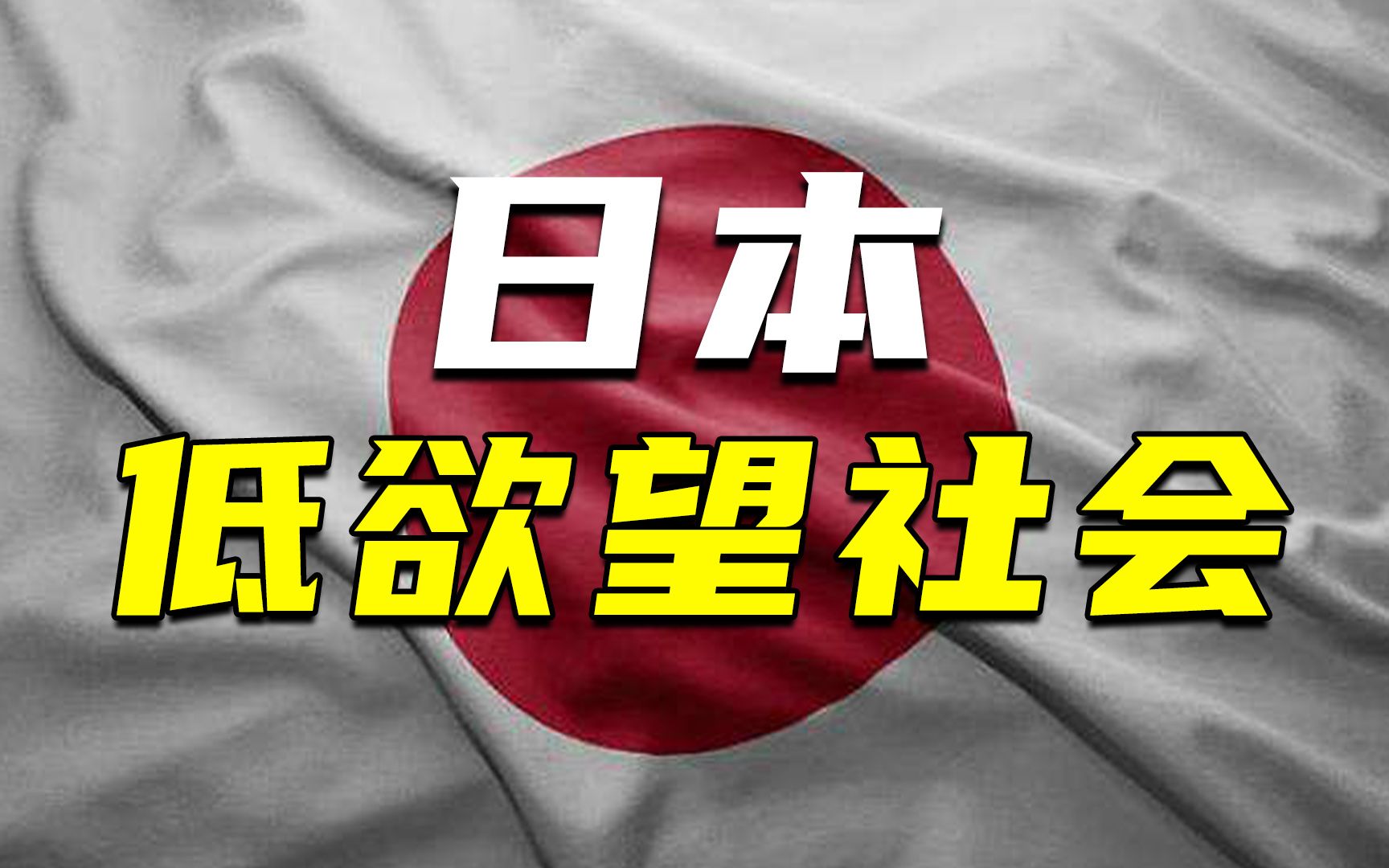 《低欲望社会》:低生育率、超高龄化,日本正迎向美丽的衰败哔哩哔哩bilibili