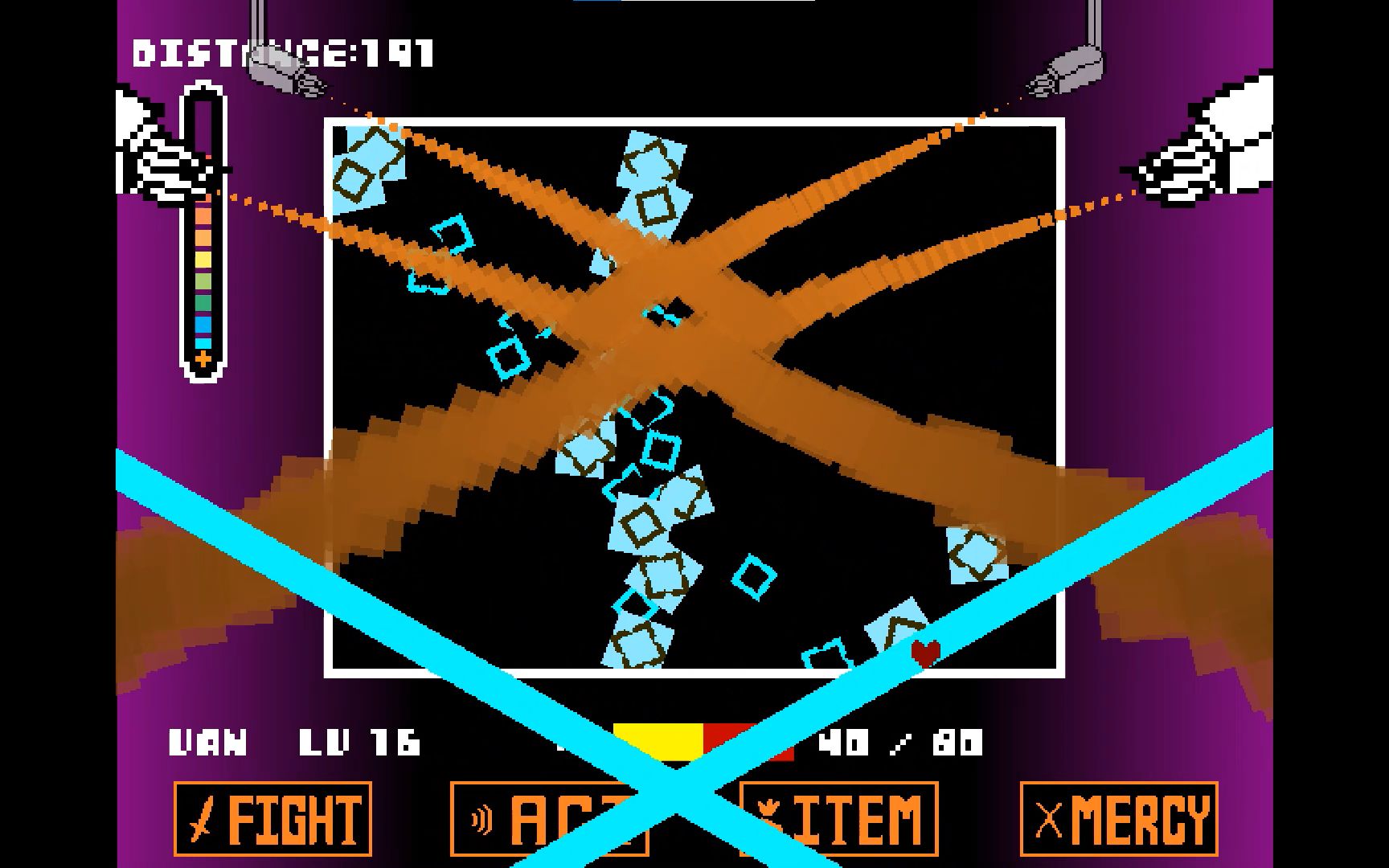 undertale 与核心的战斗 通关!(当屠杀线mtt直接逃跑)