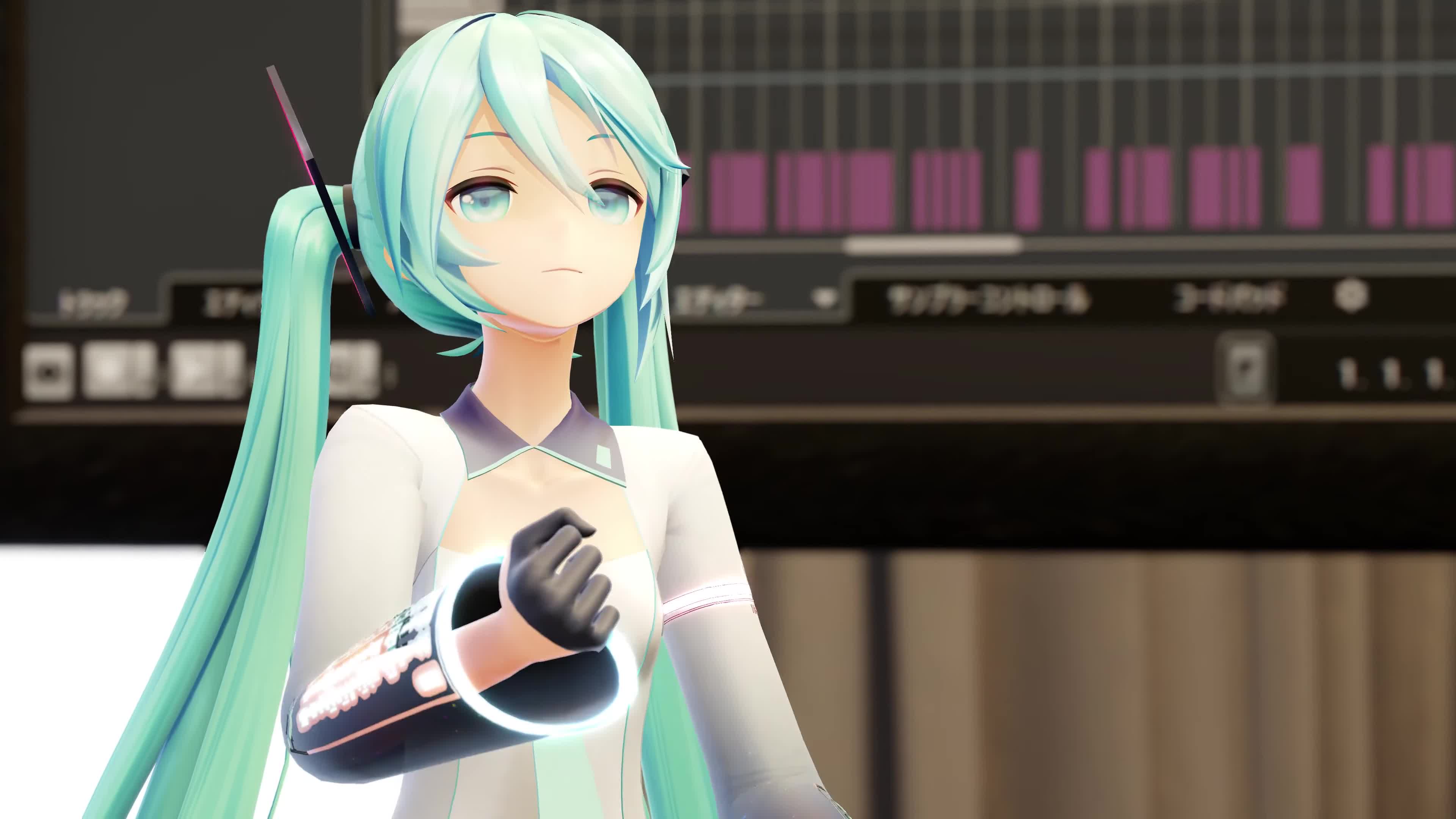 【4k_60fps_ray-mmd】wavefile【yyb式初音ミク】【搬运】