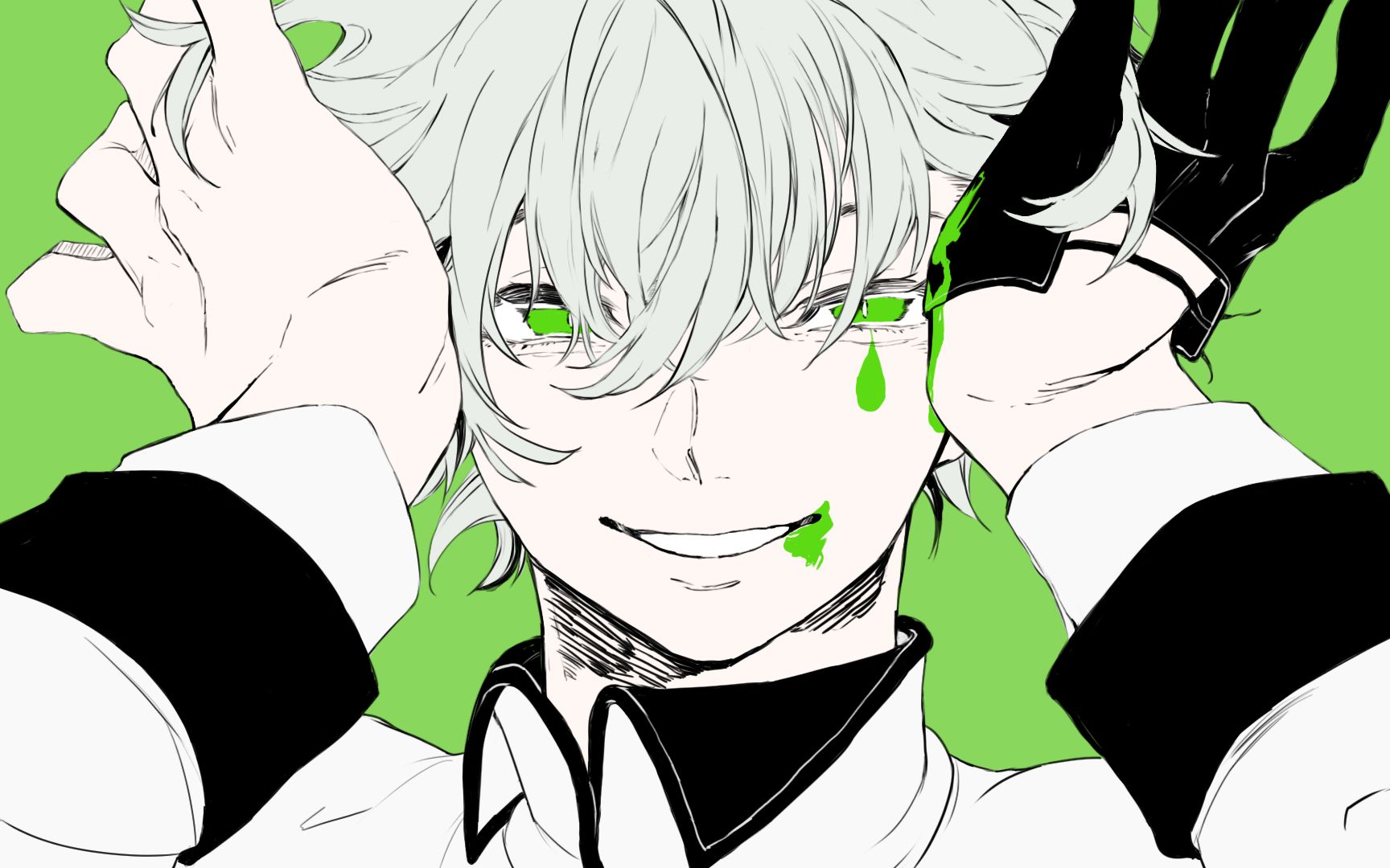 【明日方舟描改手书 | 舟浮梅】【梅菲斯特中心】villain