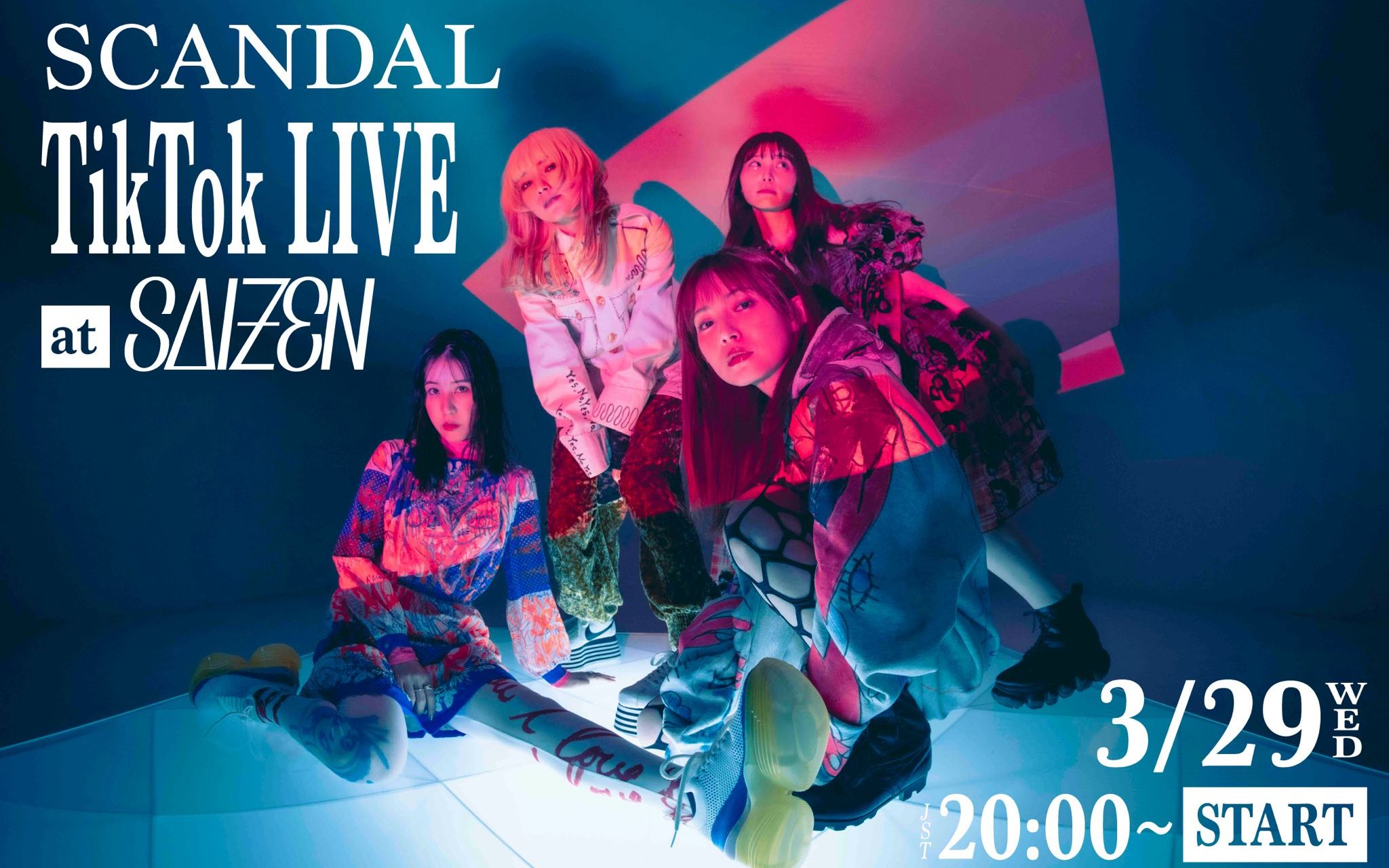 [图]2023.03.29 SCANDAL「TikTok LIVE at SAIZEN」