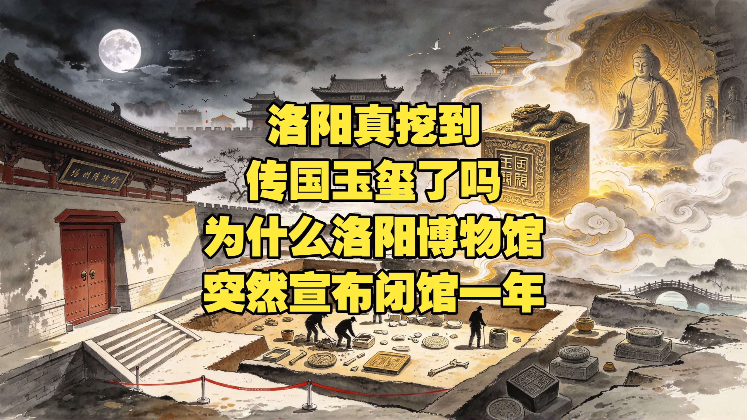 洛阳真挖到传国玉玺了吗？为什么洛阳博物馆突然宣布闭馆一年？