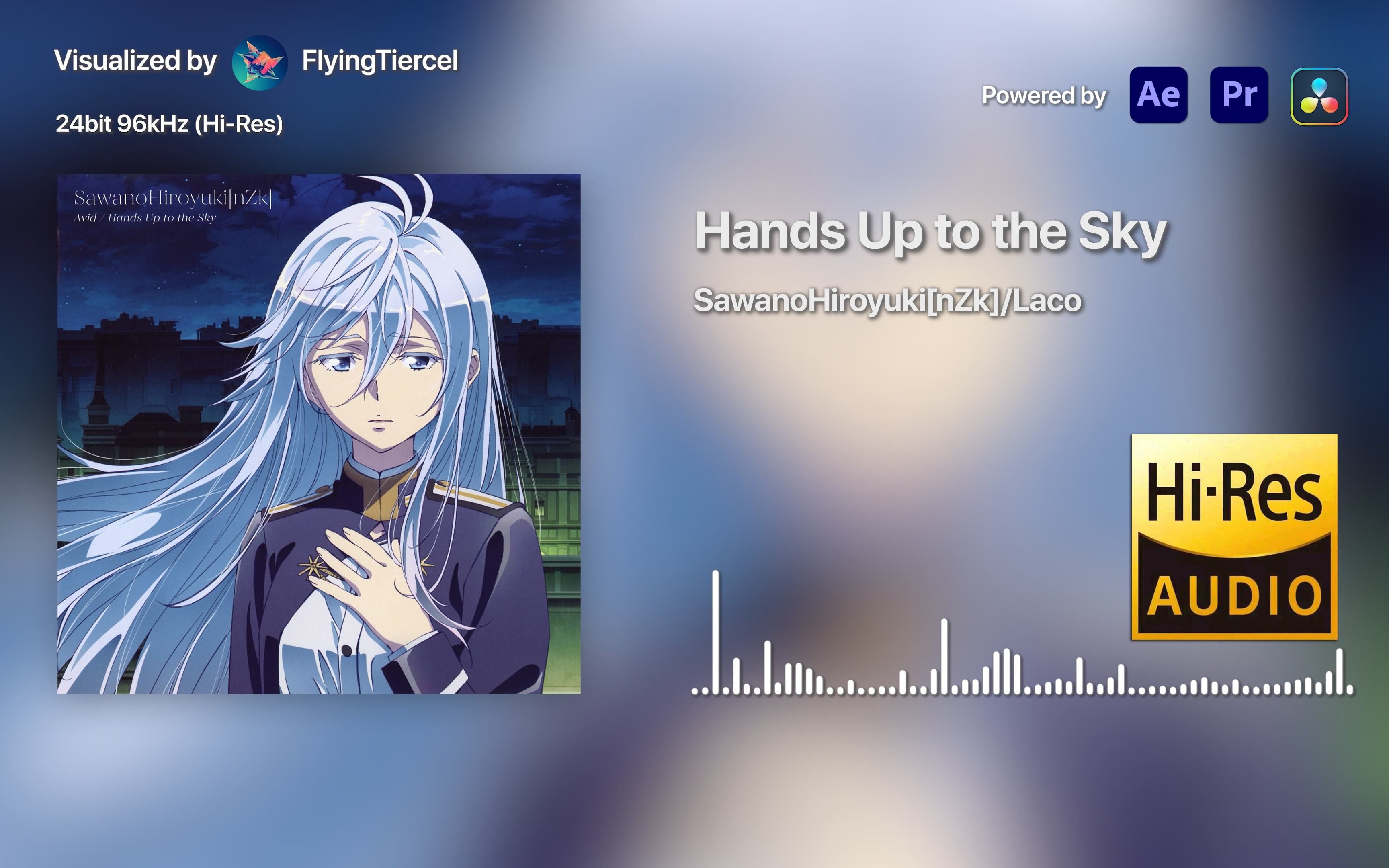 [图][4K Hi-Res] Hands Up to the Sky-泽野弘之/Laco [24bit/96kHz] 音频可视化