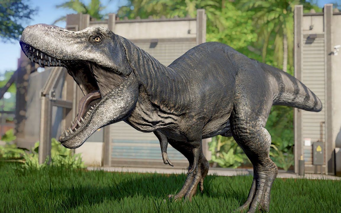 霸王龙咆哮进食侏罗纪世界进化短片