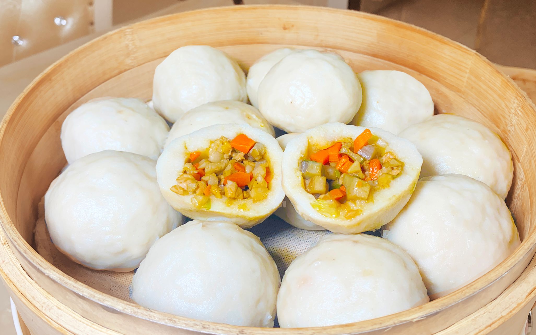 家乡的味道老家湖北仙桃的特色美食蒸米团寓意团团圆圆