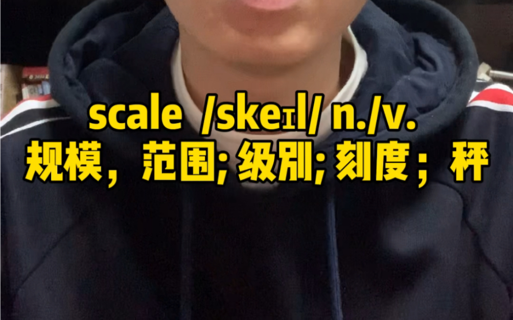 一分钟记单词:scale哔哩哔哩bilibili