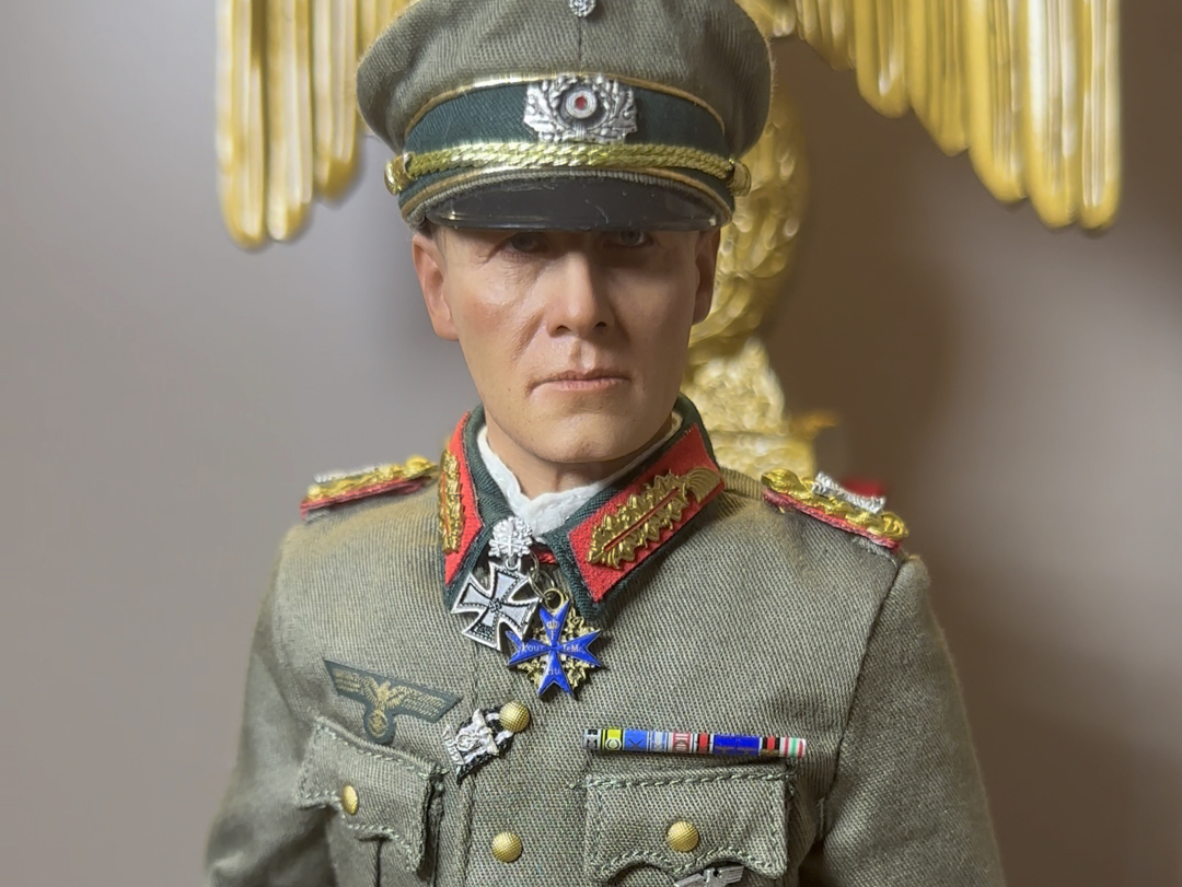 1/6did二战德国陆军元帅隆美尔兵人 常服造型版