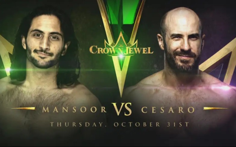 [图]【3.75★】Mansoor vs. Cesaro - 2019.Crown Jewel