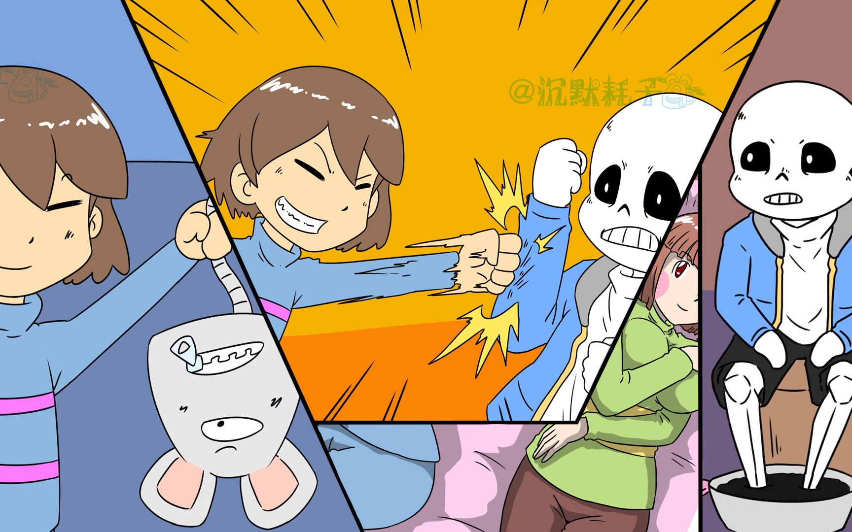 ask制作耗子尾汁福偷袭sans洗脚