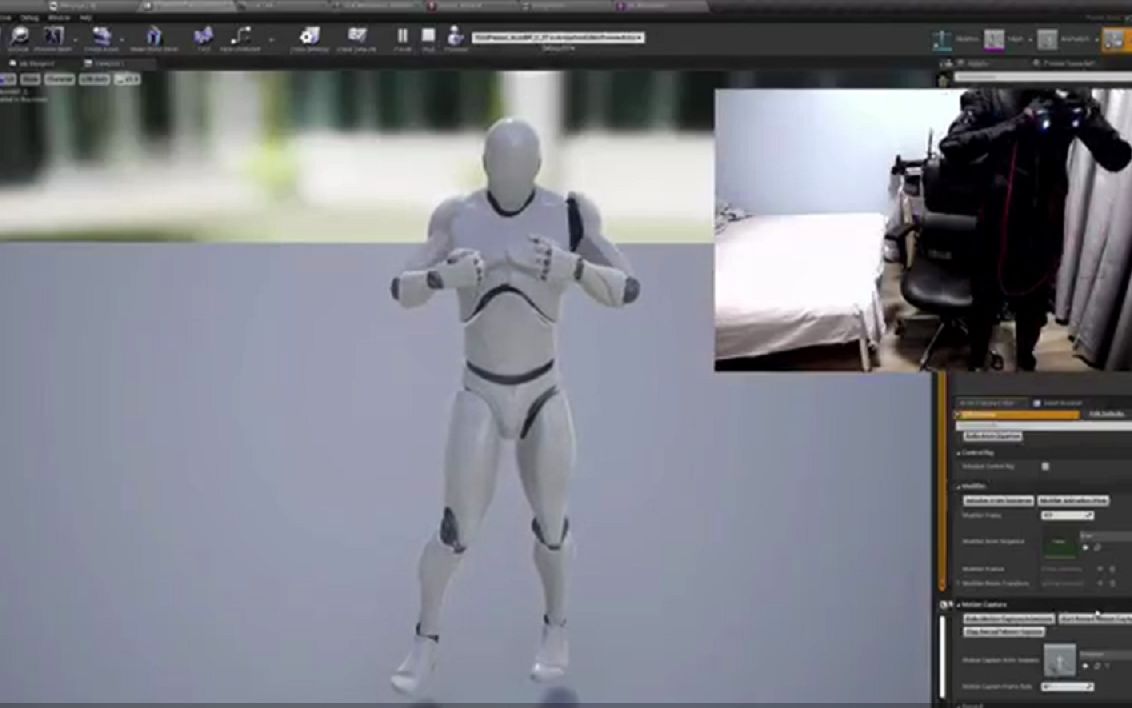 UE4 实时动捕动画制作(无需重定向)(独立开发者买了个动捕设备!)哔哩哔哩bilibili