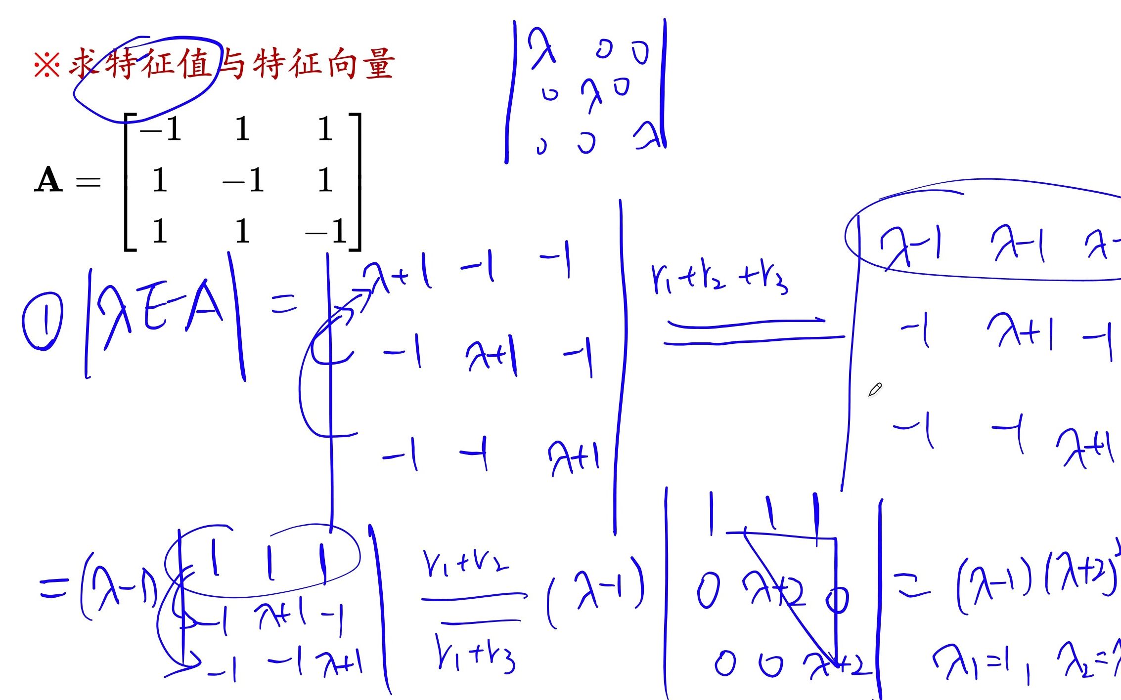 [图]3小时根本讲不完《线性代数》/特征值(1)：特征值与特征向量、相似矩阵