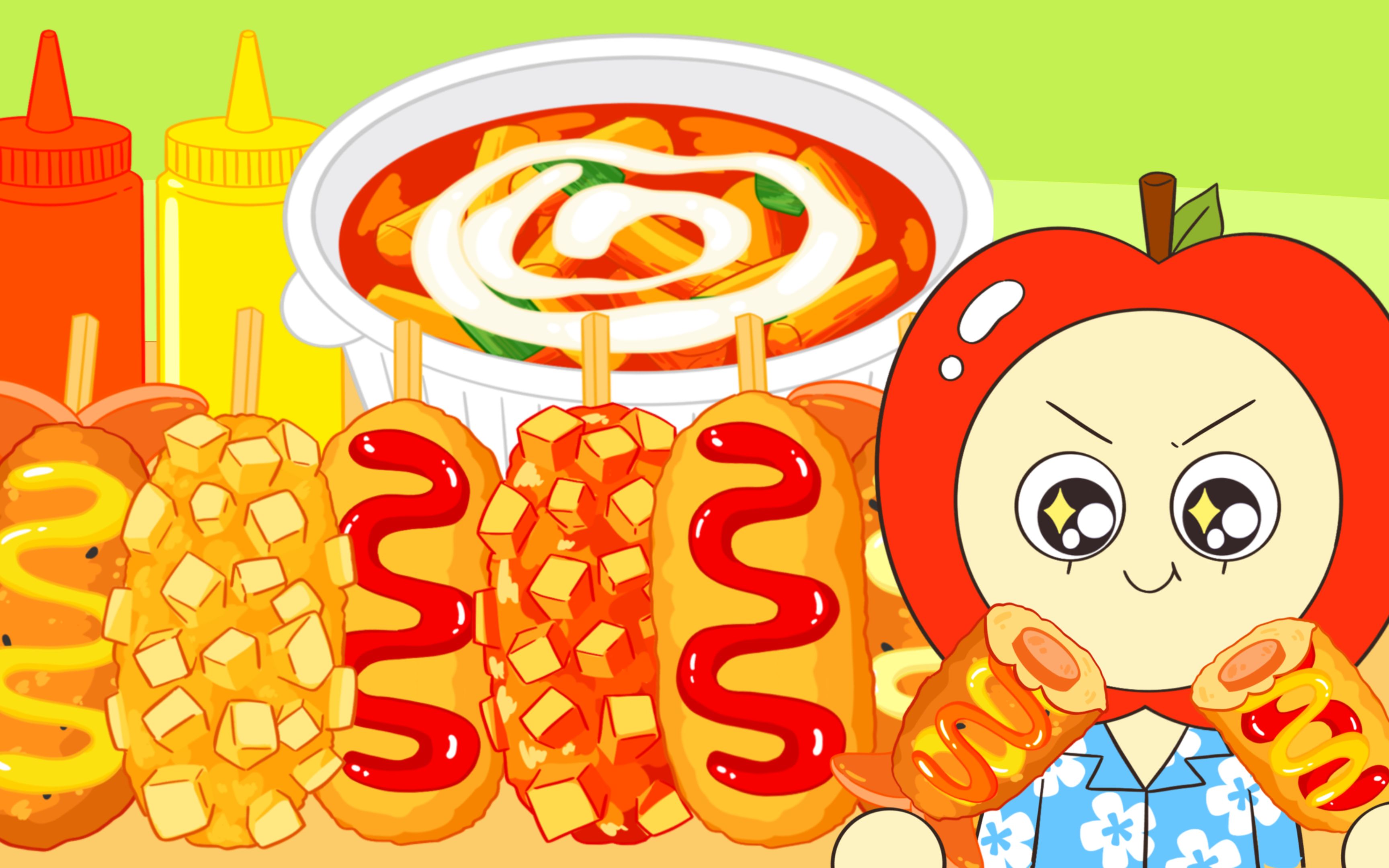 【kongkong food】空空&笨笨的网红热狗棒初体验