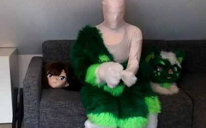 【kigurumi】真人娃娃多层假皮伪装,兽皮下是一层又一层的紧身衣(NK459)哔哩哔哩bilibili