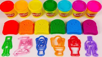 Télécharger la video: 带三明治 Play Doh 模具的创意着色 Skibidi 厕所角色