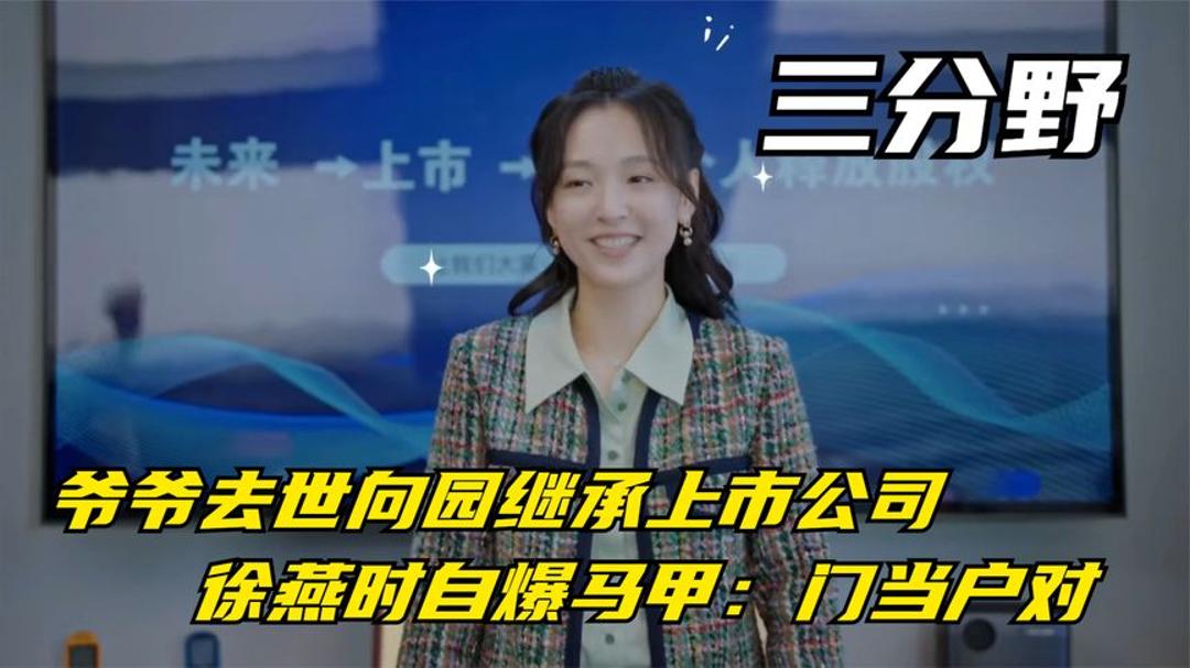 三分野:爷爷去世向园继承上市公司,徐燕时自爆马甲:门当户对哔哩哔哩bilibili