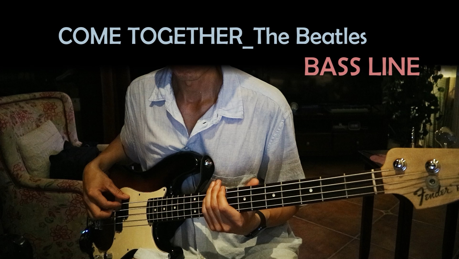 披头士乐队come together的贝斯声部,如此简单却又如此强大,引领整首