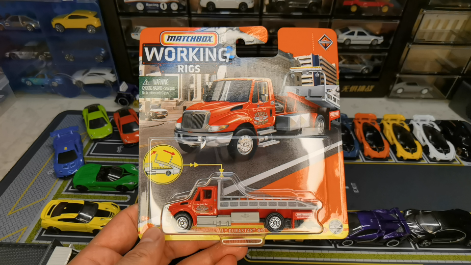 火柴盒 工程车系列 平板拖车 美式车头 花见台