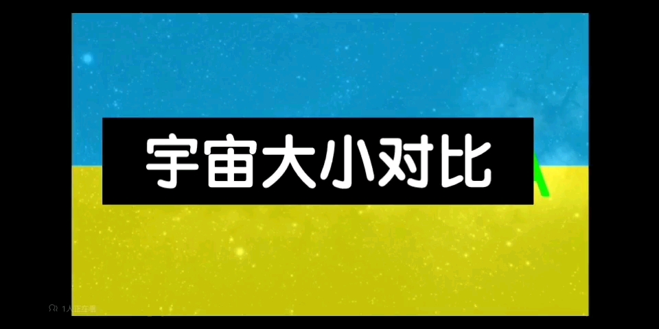 宇宙大小对比 中文版 1哔哩哔哩bilibili