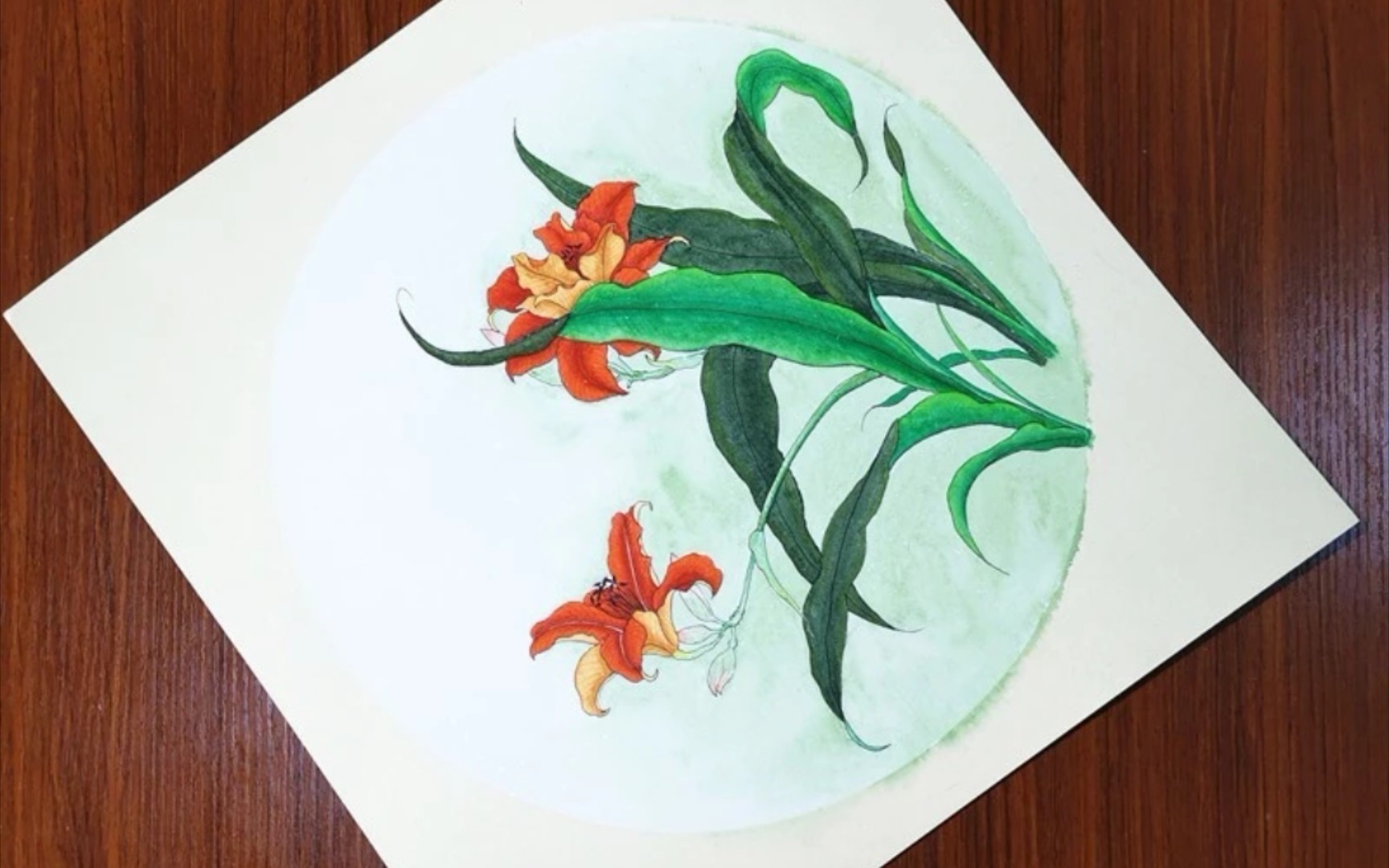 国风水彩花卉集(熟宣卡纸)