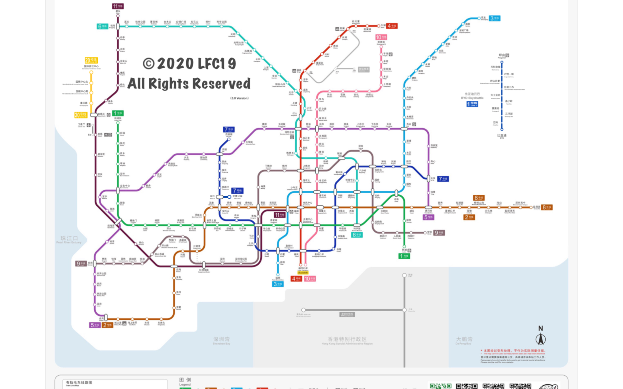 深圳2021年地铁线路图图片