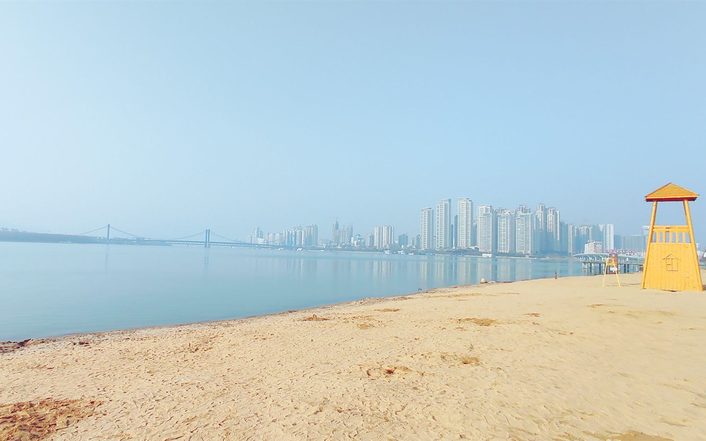 城市绿心氧吧鱼梁洲环岛公园,黄金沙滩,孩子的乐园