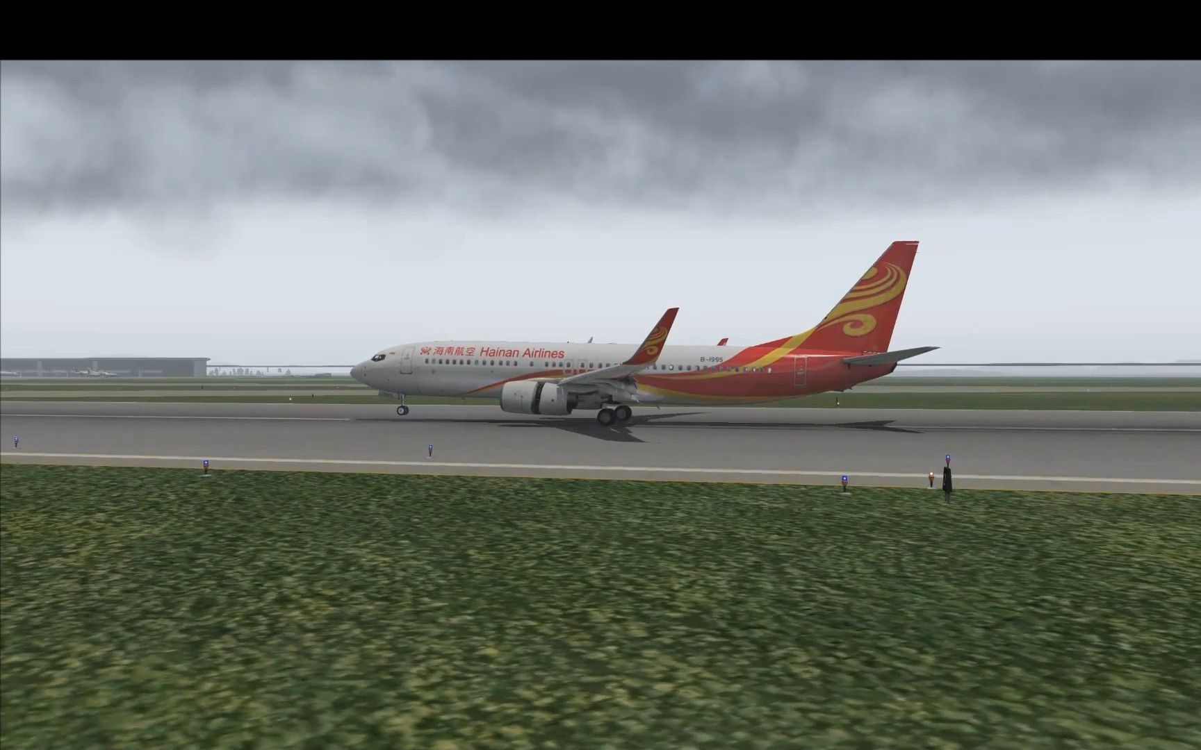 xplane11 zgnn 小亂流 ils b738 海南航空塗裝 低能見