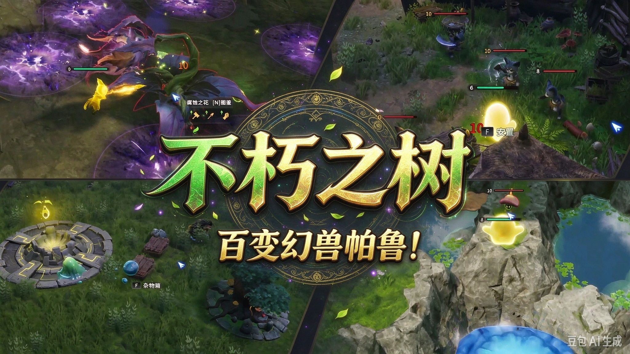 【不朽之树】上限超高幻兽帕鲁！独特生物收集，万物皆可变型！