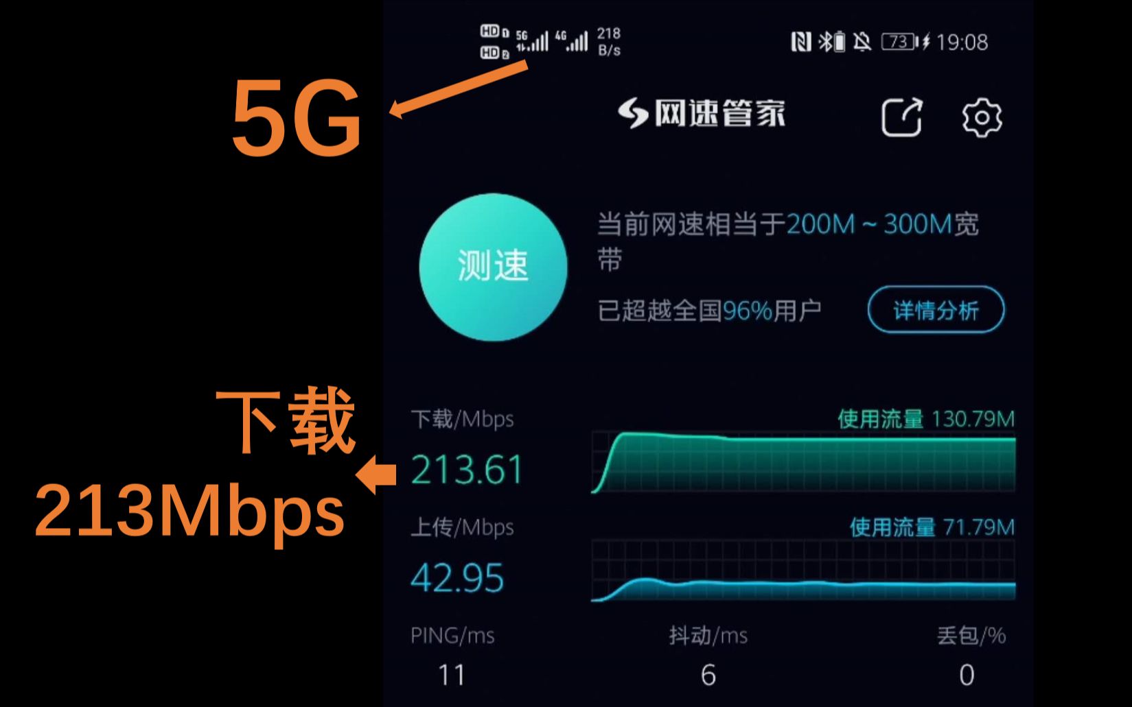 我居然用4g的手机套餐白嫖了5g的网络!!!哔哩哔哩bilibili