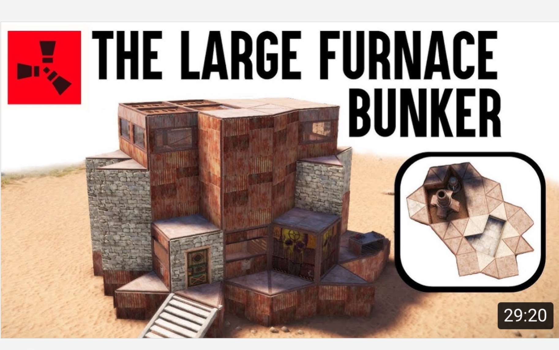 【newki搬运#253】rust腐蚀-建筑教程,带大熔炉的基地(中小型团队可用