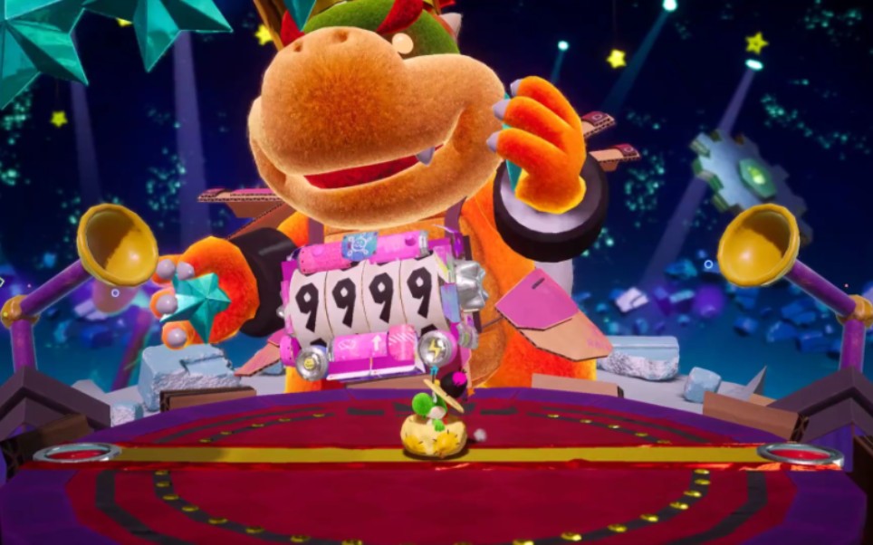 完结《耀西的手工世界》通关34,最强酷霸王