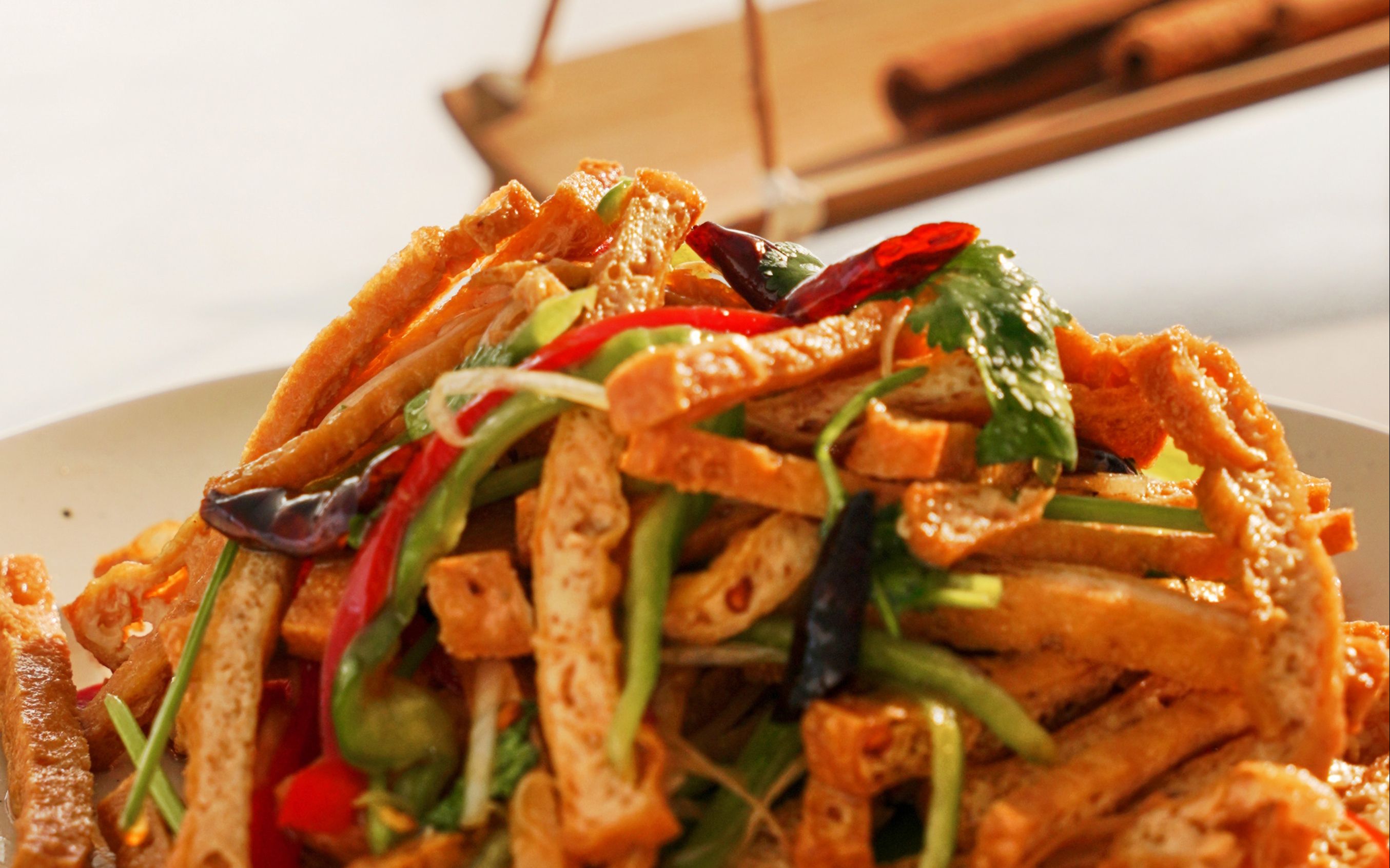 【凉拌豆腐丝】好吃又简单!随手一拌香翻天,才3块钱