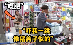 Descargar video: 当老板在超市养猫，顾客进店反应太搞笑！猫:我不要面子吗