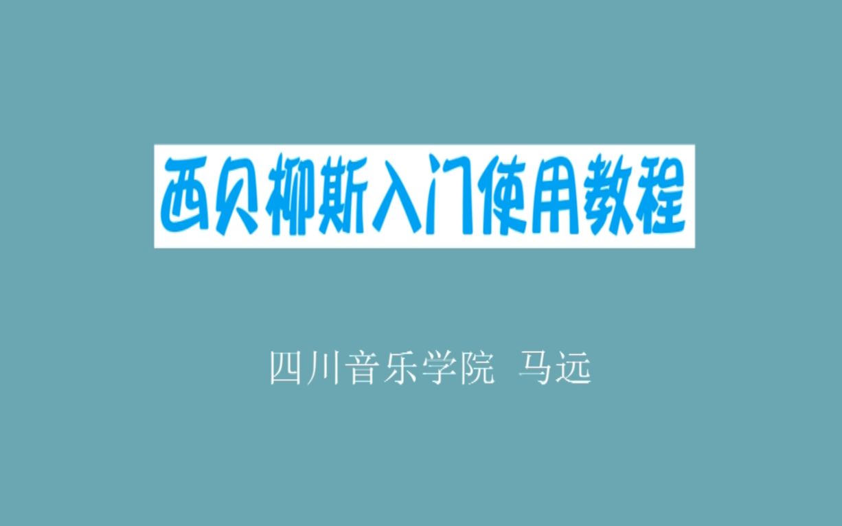 西贝柳斯入门使用教程 新建编辑空白谱表哔哩哔哩bilibili